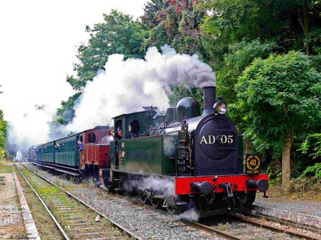 Steam train at Treignes